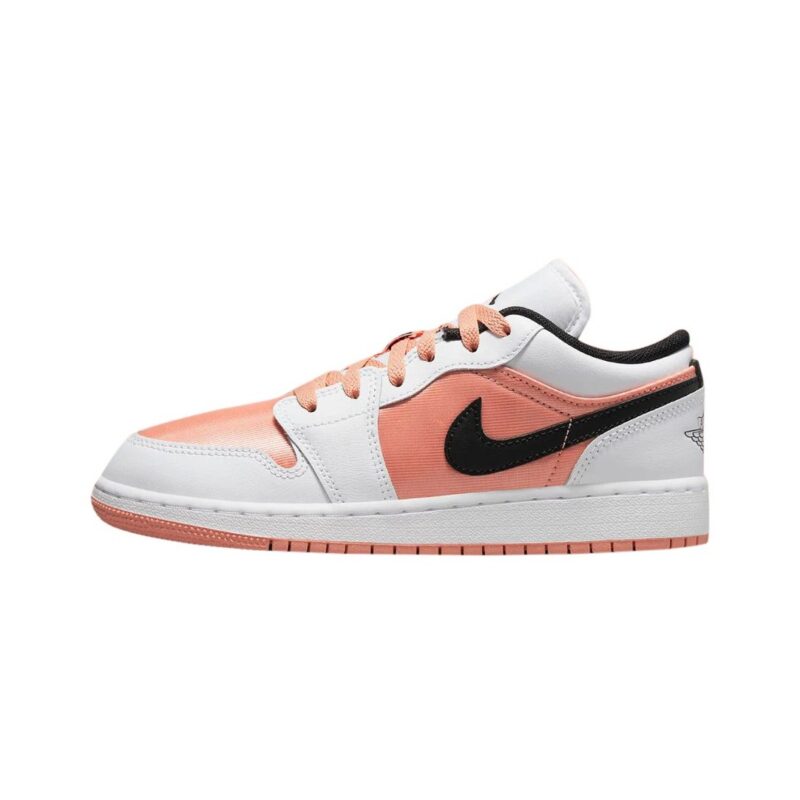 Big Kids Jordan 1 Low Lt Madder Root/Black-White (Dm8960 801)