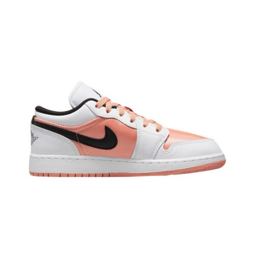 Big Kids Jordan 1 Low Lt Madder Root/Black-White (Dm8960 801)