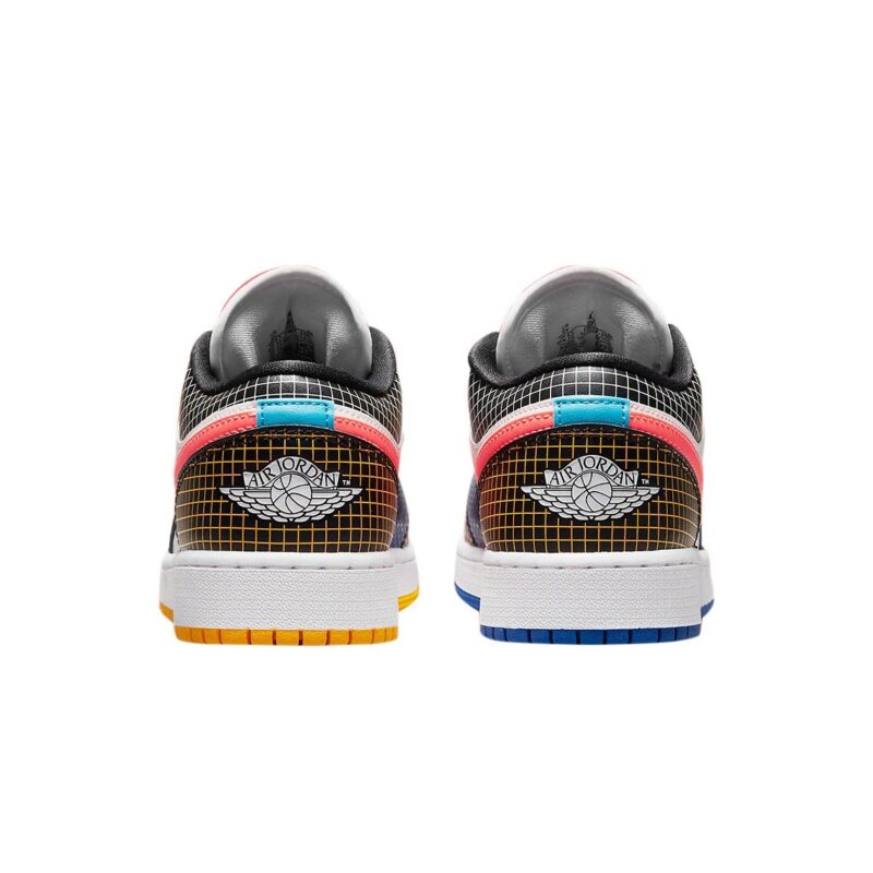 Big Kids Jordan 1 Low Mmd Bg White/Bright Mango-Black (Dh7547 100)