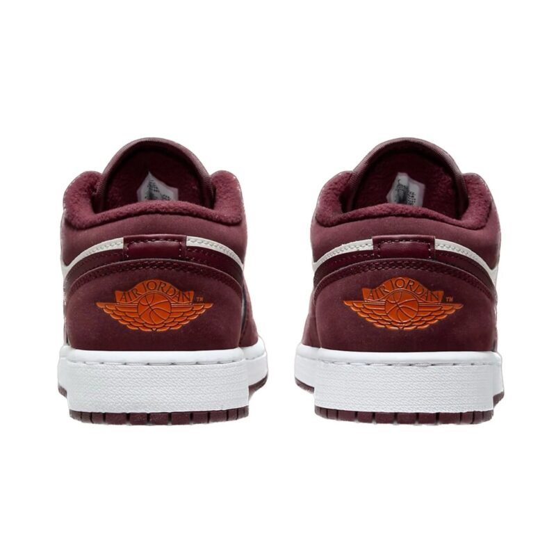 Big Kids Jordan 1 Low Phantom/Night Maroon (553560 068)