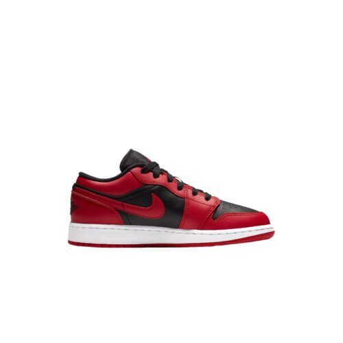 Big Kids Jordan 1 Low Reverse Bred Gym Red/Black-White (553560 606)