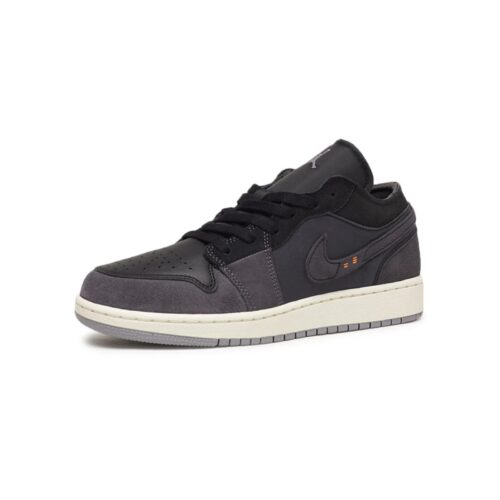 Big Kids Jordan 1 Low Se Craft Black/Cement Grey-Lt Graphite (Dv0478 001)