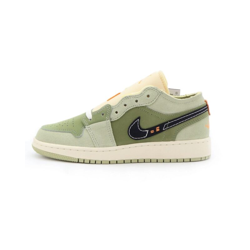 Big Kids Jordan 1 Low Se Craft Sky J Lt Olive/Black-Celadon (Fd9092 300)