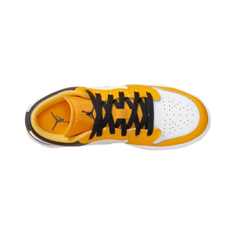 Big Kids Jordan 1 Low Taxi Taxi/Black-White (553560 701)