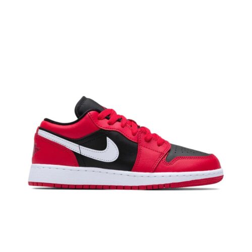 Big Kids Jordan 1 Low Very Berry Black/White-Very Berry (553560 061)