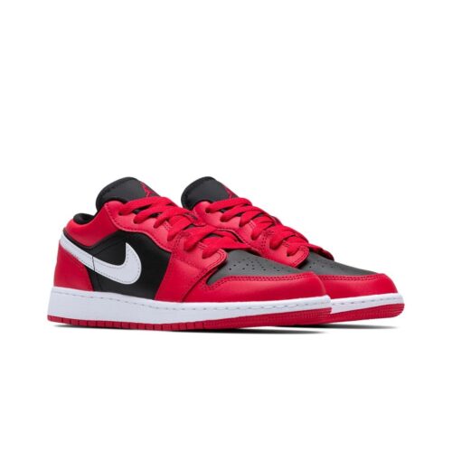 Big Kids Jordan 1 Low Very Berry Black/White-Very Berry (553560 061)