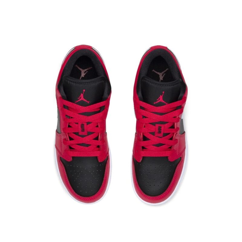 Big Kids Jordan 1 Low Very Berry Black/White-Very Berry (553560 061)