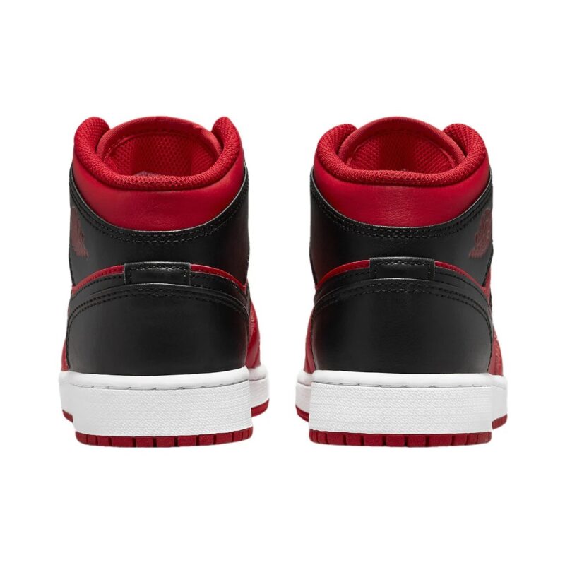 Big Kids Jordan 1 Mid Reverse Bred Gym Red/Black-White (554725 660)