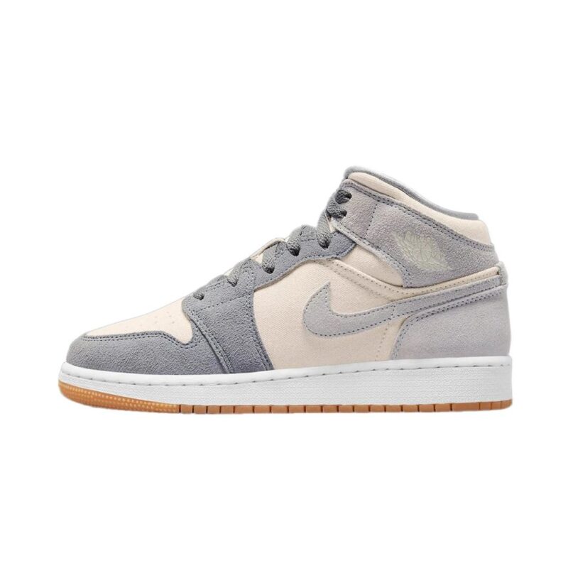 Big Kids Jordan 1 Mid Se Coconut Milk/Coconut Milk (Dn4346 100)