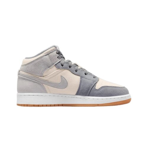 Big Kids Jordan 1 Mid Se Coconut Milk/Coconut Milk (Dn4346 100)