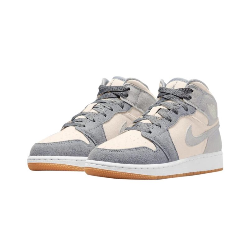 Big Kids Jordan 1 Mid Se Coconut Milk/Coconut Milk (Dn4346 100)