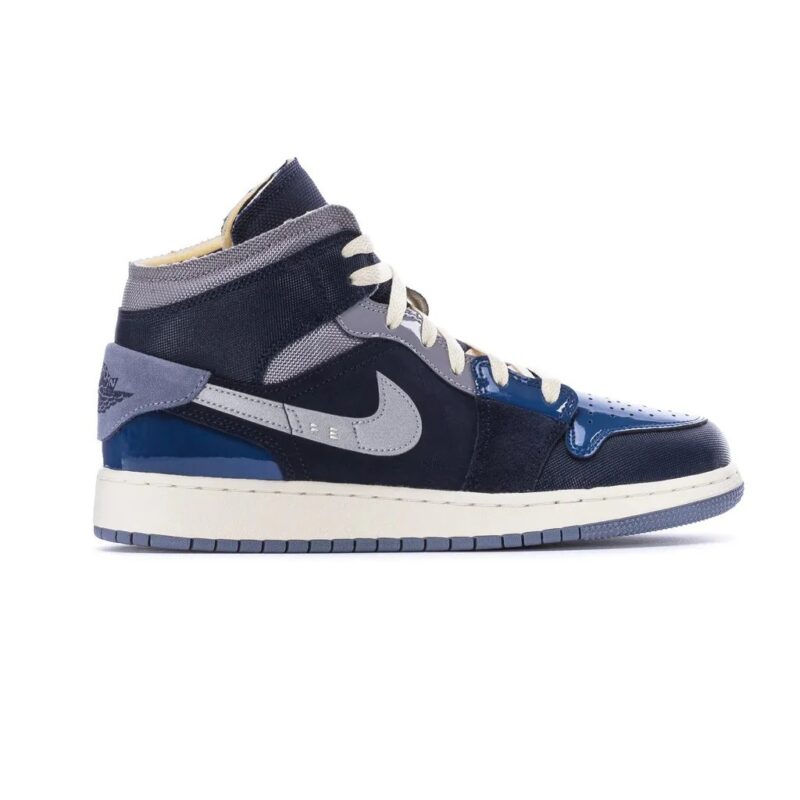 Big Kids Jordan 1 Mid Se Craft Obsidian/White-French Blue (Dx2193 400)