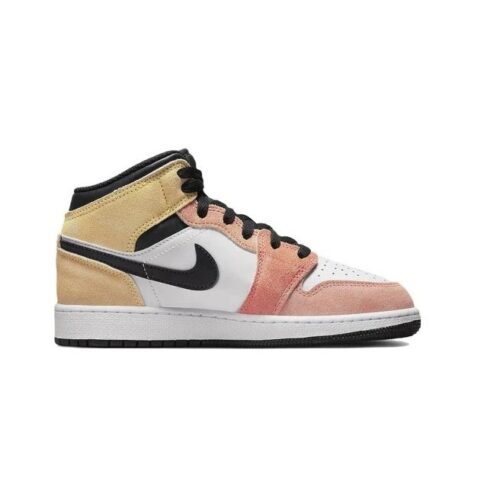 Big Kids Jordan 1 Mid Se Magic Ember/Sundial-White (Dx4365 800)