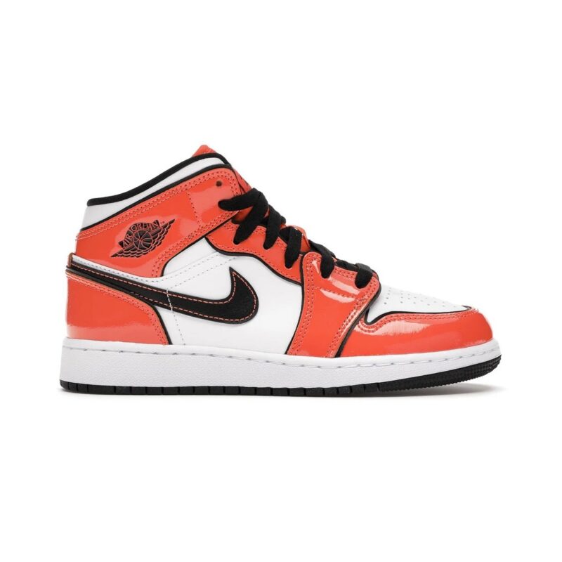 Big Kids Jordan 1 Mid Se Turf Orange/Black-White (Bq6931 802)