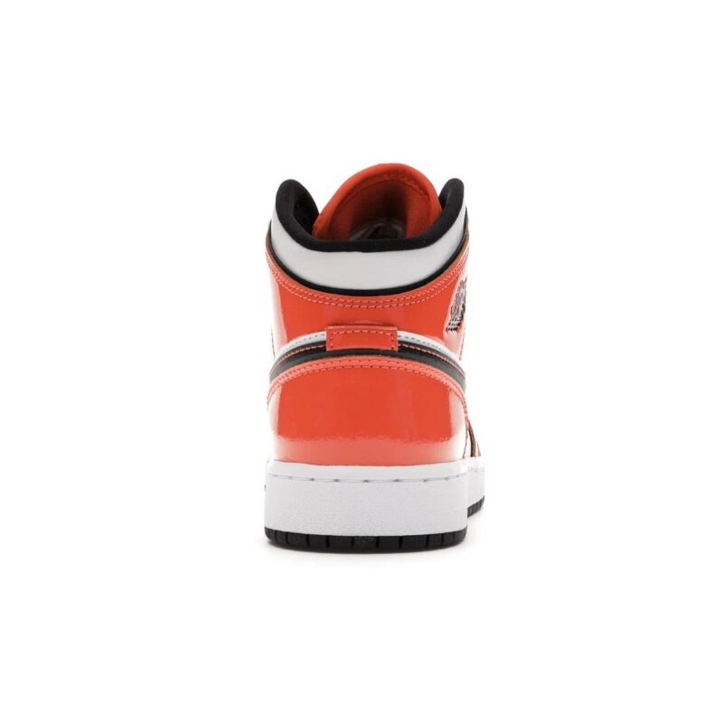 Big Kids Jordan 1 Mid Se Turf Orange/Black-White (Bq6931 802)