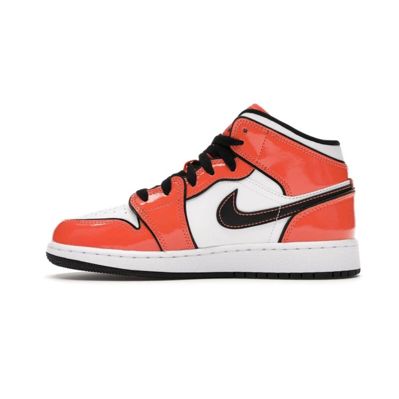 Big Kids Jordan 1 Mid Se Turf Orange/Black-White (Bq6931 802)