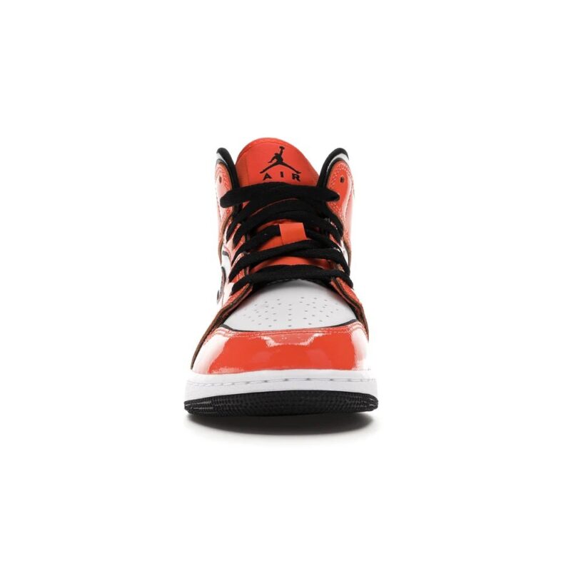 Big Kids Jordan 1 Mid Se Turf Orange/Black-White (Bq6931 802)