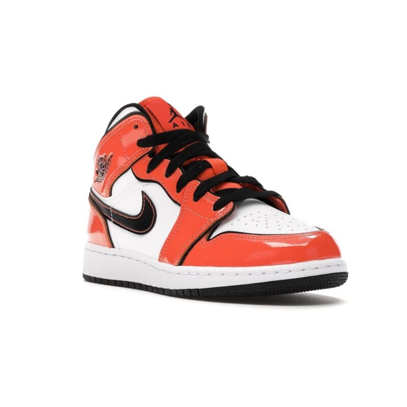 Big Kids Jordan 1 Mid Se Turf Orange/Black-White (Bq6931 802)