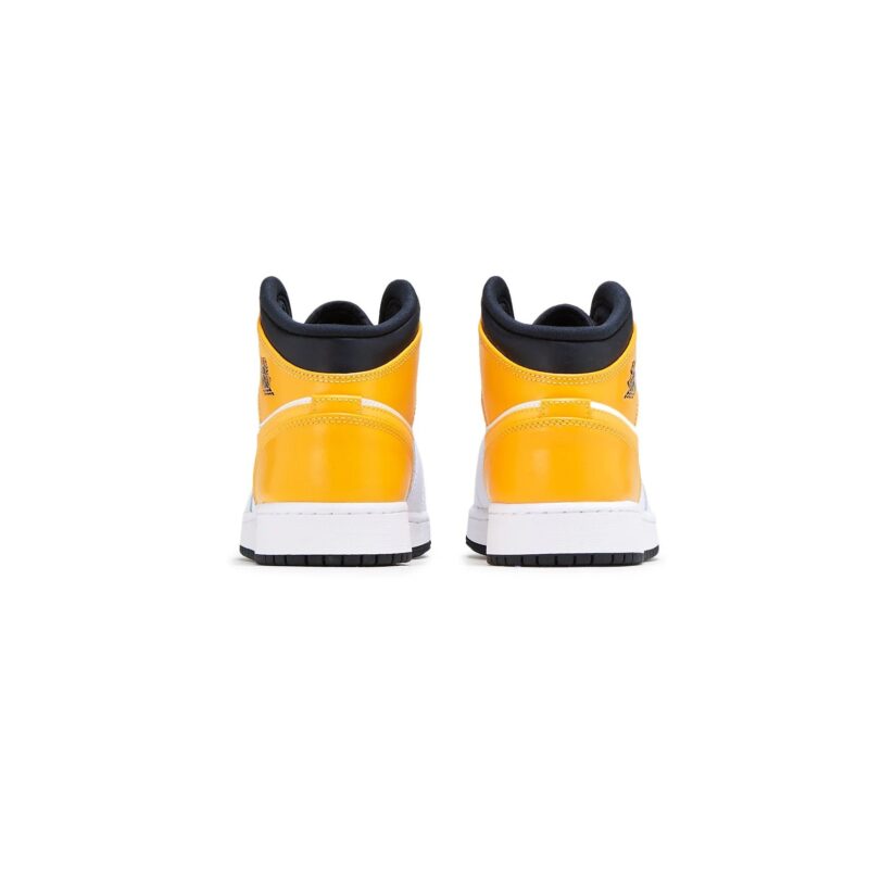 Big Kids Jordan 1 Mid University Gold White/University Gold-Blk (554725 170)