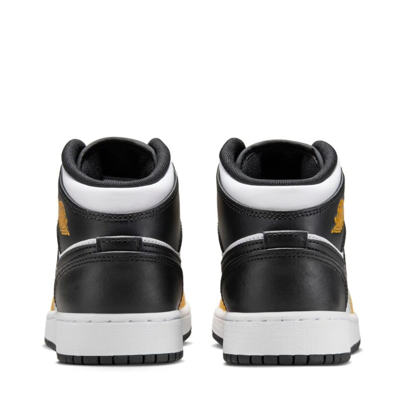 Big Kids Jordan 1 Mid Yellow Ochre/Black-White (Dq8423 701)