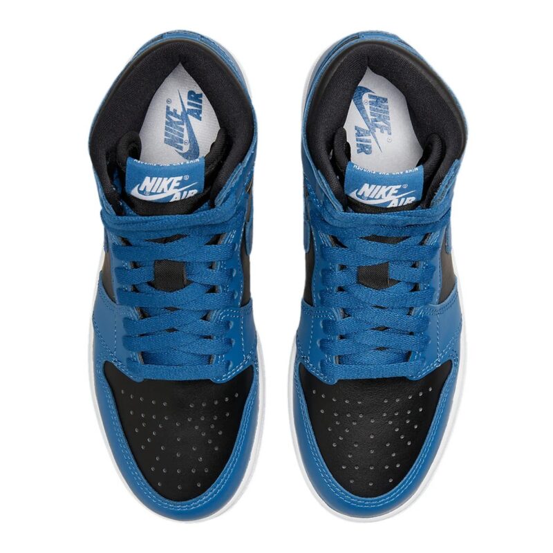 Big Kids Jordan 1 Retro High Og Dark Marina Blue Black-White (575441 404)