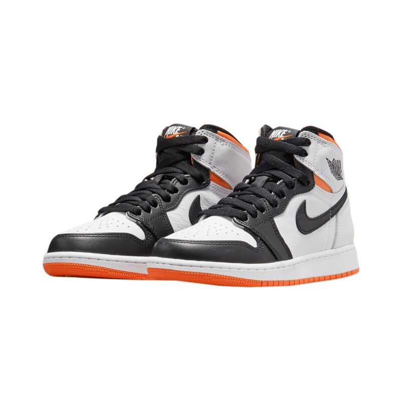 Big Kids Jordan 1 Retro High Og Electro Orange White/Black (575441 180)