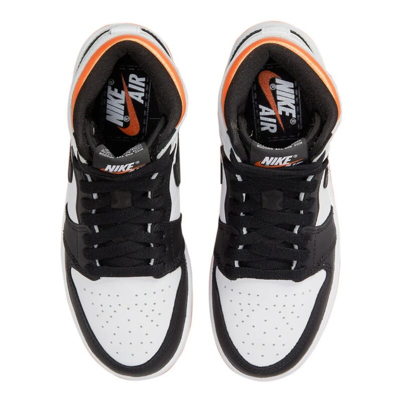 Big Kids Jordan 1 Retro High Og Electro Orange White/Black (575441 180)