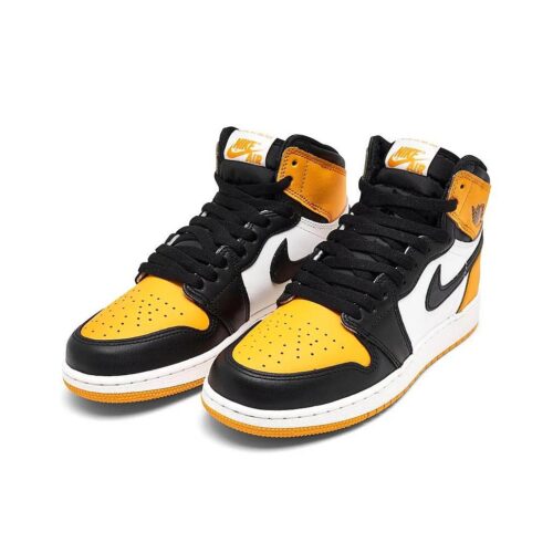 Big Kids Jordan 1 Retro High Og Taxi/Black-Sail (575441 711)