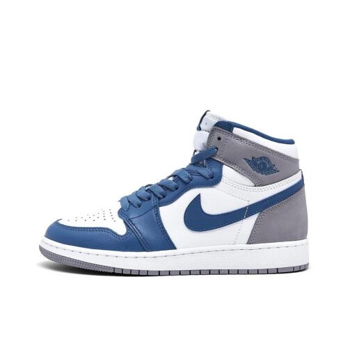 Big Kids Jordan 1 Retro High Og True Blue/White-Cement Grey (Fd1437 410)