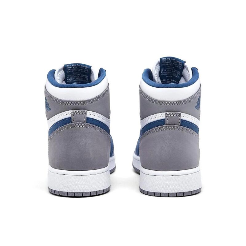 Big Kids Jordan 1 Retro High Og True Blue/White-Cement Grey (Fd1437 410)