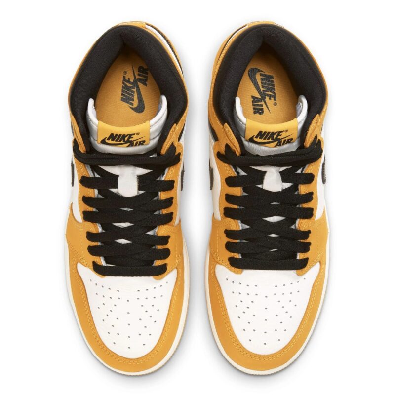 Big Kids Jordan 1 Retro High Og Yellow Ochre/Black-Sail (Fd1437 701)