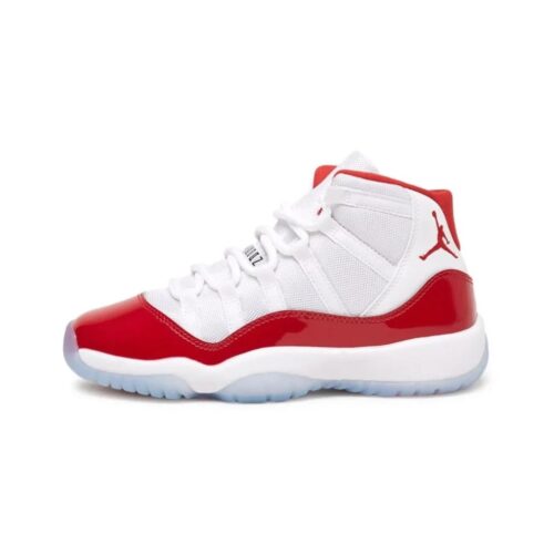 Big Kids Jordan 11 Retro Cherry White/Varsity Red-Black (378038 116)