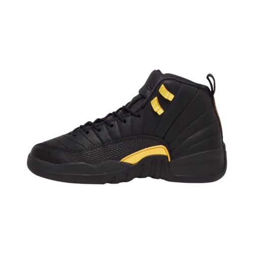 Big Kids Jordan 12 Retro Black Taxi Black/Taxi (153265 071)