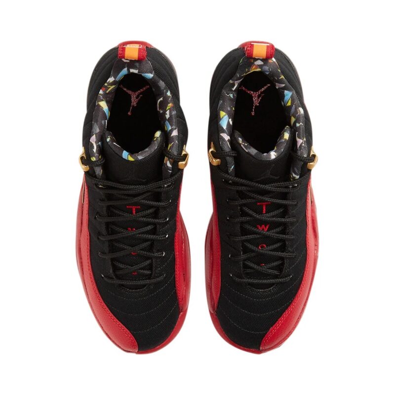 Big Kids Jordan 12 Retro Low Se Super Bowl Lv Black/Varsity Red (Dh9695 001)