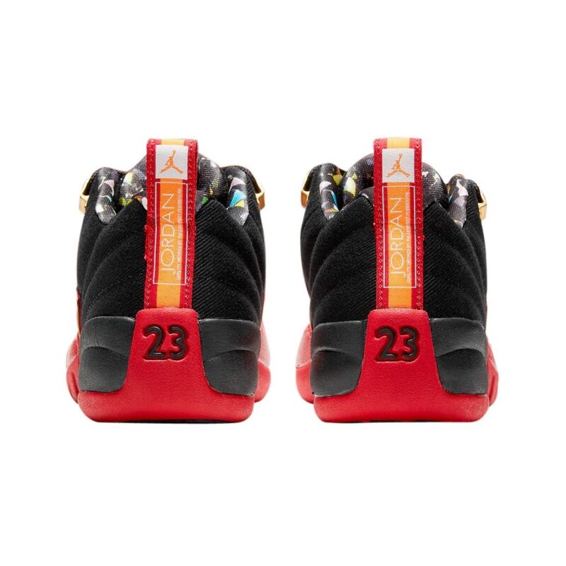 Big Kids Jordan 12 Retro Low Se Super Bowl Lv Black/Varsity Red (Dh9695 001)