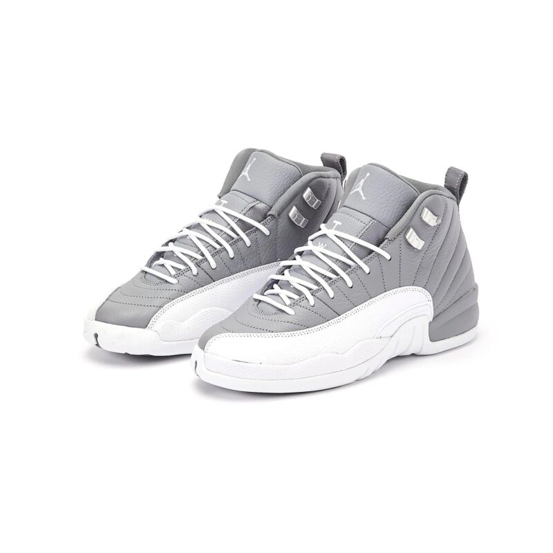 Big Kids Jordan 12 Retro Stealth Stealth/White-Cool Grey (153265 015)