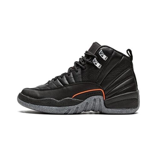 Big Kids Jordan 12 Retro Utility Black/Black-Bright Crimson (Dm5204 006)