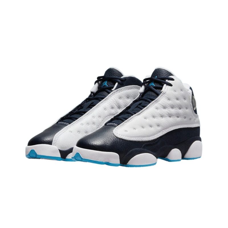 Big Kids Jordan 13 Retro Obsidian White/Dk Powder Blue-Multi (Dj3003 144)