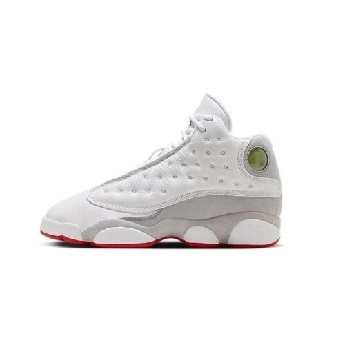 Big Kids Jordan 13 Retro White/True Red-Wolf Grey (Dj3003 160)