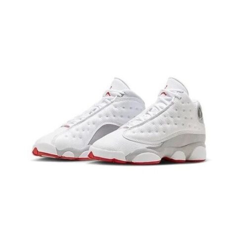 Big Kids Jordan 13 Retro White/True Red-Wolf Grey (Dj3003 160)