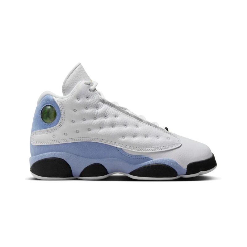 Big Kids Jordan 13 Retro White/Yellow Ochre-Blue Grey (Dj3003 170)