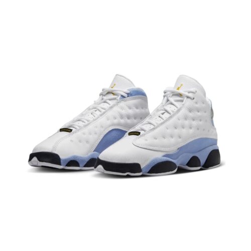 Big Kids Jordan 13 Retro White/Yellow Ochre-Blue Grey (Dj3003 170)