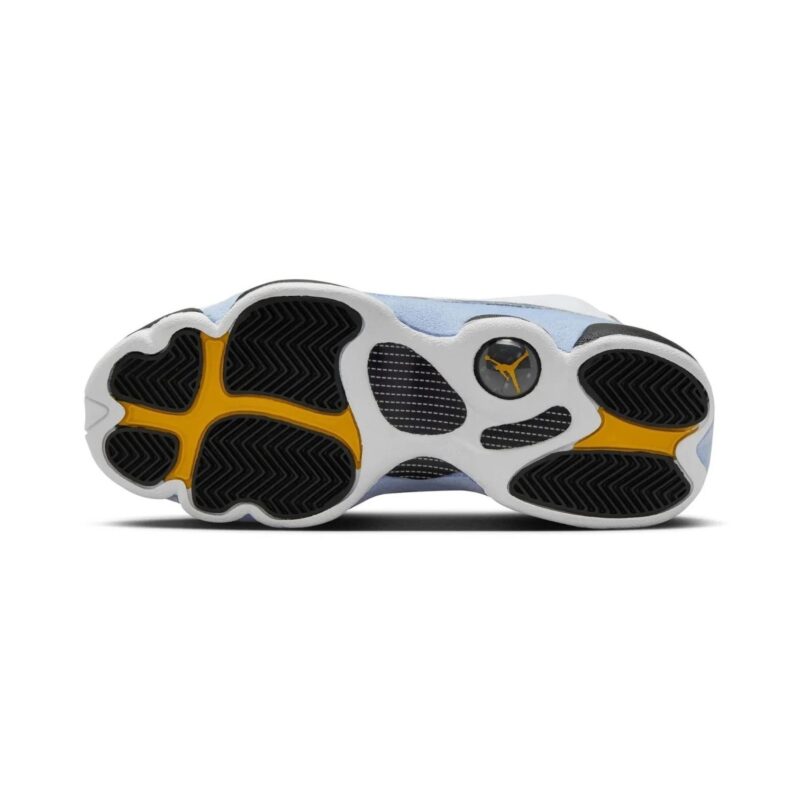 Big Kids Jordan 13 Retro White/Yellow Ochre-Blue Grey (Dj3003 170)