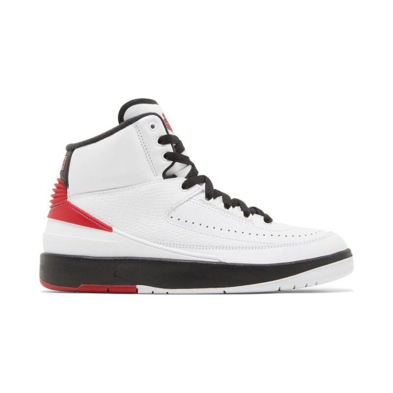 Big Kids Jordan 2 Retro Chicago White/Varsity Red-Black (Dx2591 106)