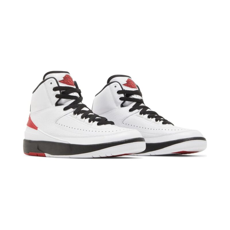 Big Kids Jordan 2 Retro Chicago White/Varsity Red-Black (Dx2591 106)