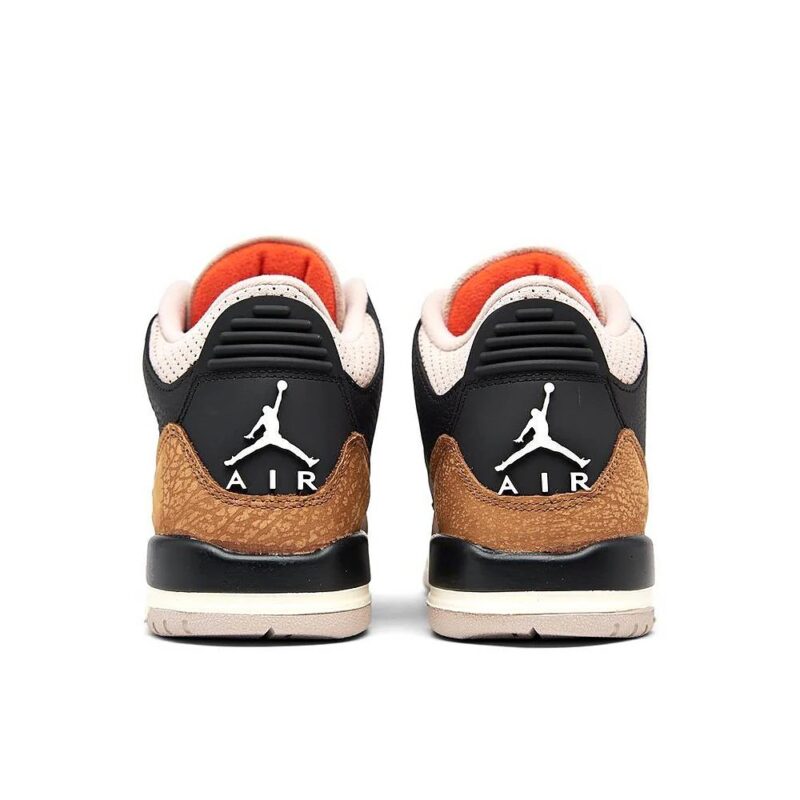 Big Kids Jordan 3 Retro Desert Elephant Blk/Rush Org-Fossil Stone(Dm0967 008)