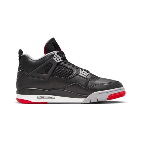 Big Kids Jordan 4 Retro Bred Reimagined Blk/Fire Red-Grey (Fq8213 006)