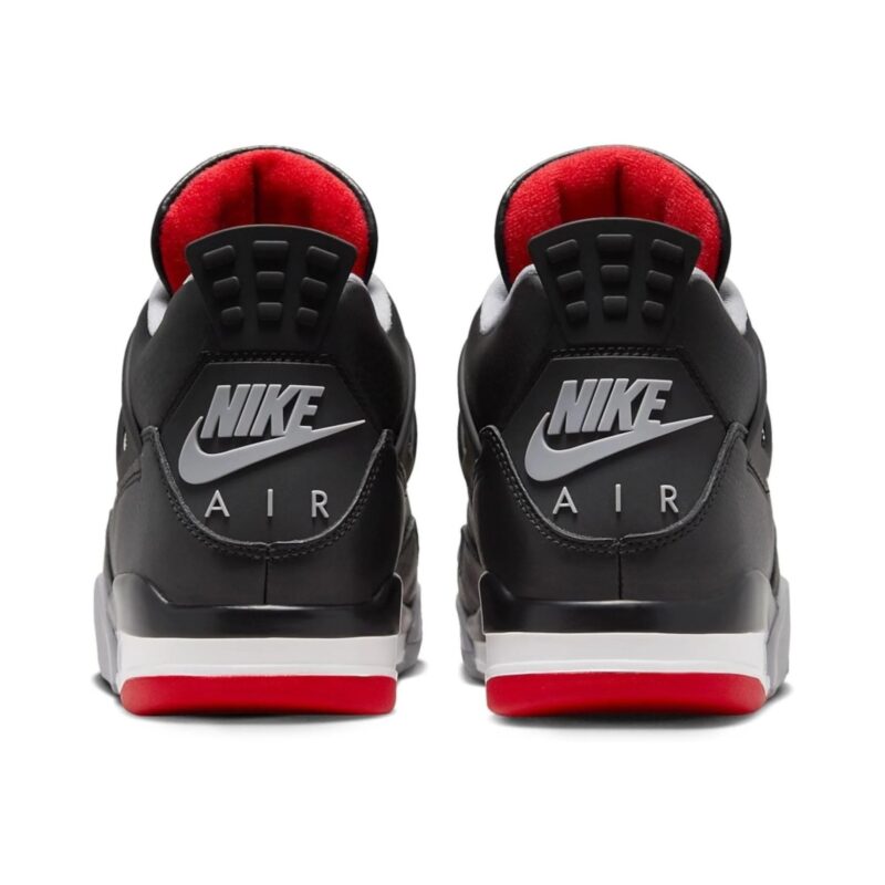 Big Kids Jordan 4 Retro Bred Reimagined Blk/Fire Red-Grey (Fq8213 006)