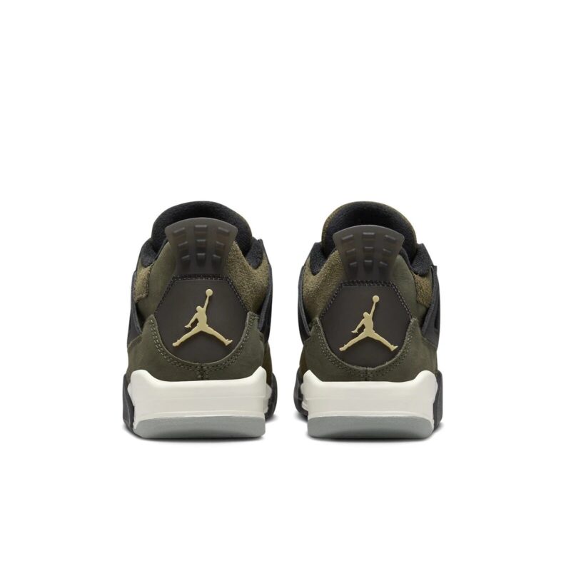 Big Kids Jordan 4 Retro Se Craft Medium Olive/Pale Vanilla (Fb9928 200)