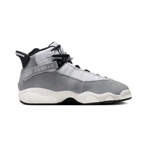 Big Kids Jordan 6 Rings Bg Lt Smoke Grey/Wht-Blk Sail (Fj4651 077)